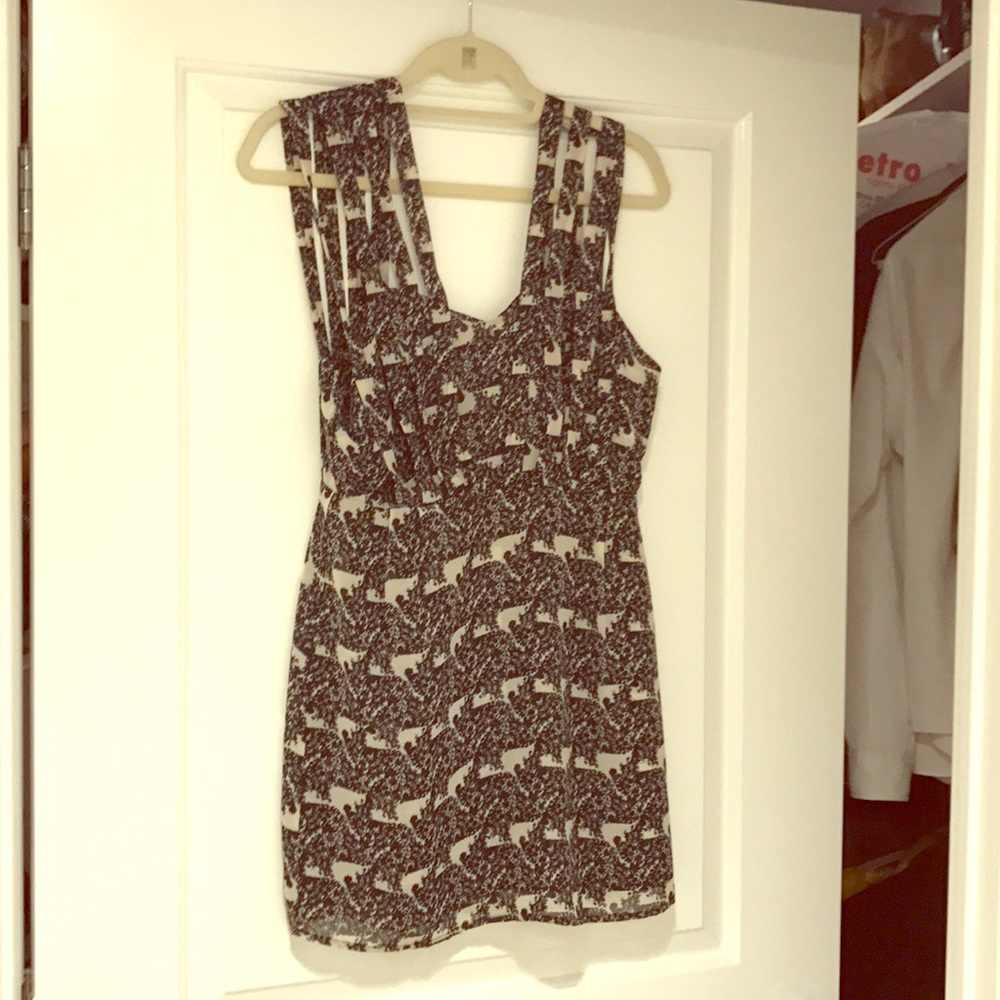 Cut out backless dress